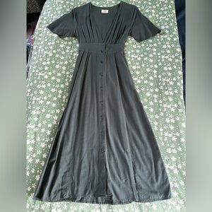 Marine layer Isabella midi dress XS in green gables